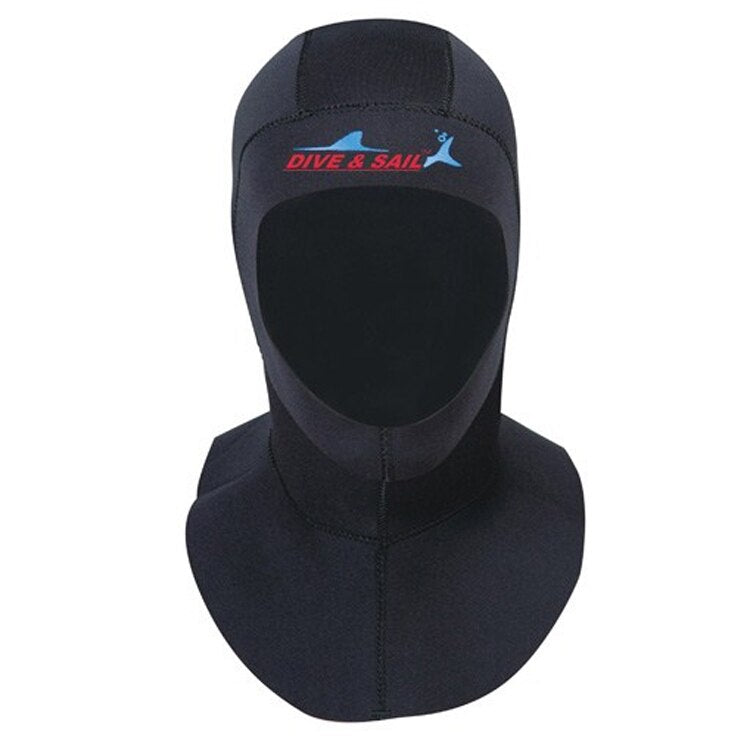 Diving Cap With Shoulder 3mm Neoprene Scuba Snorkeling Equipment Hat Hood Neck Cover Winter Swim Warm Wetsuit Protect Hair New Enfom Clothing