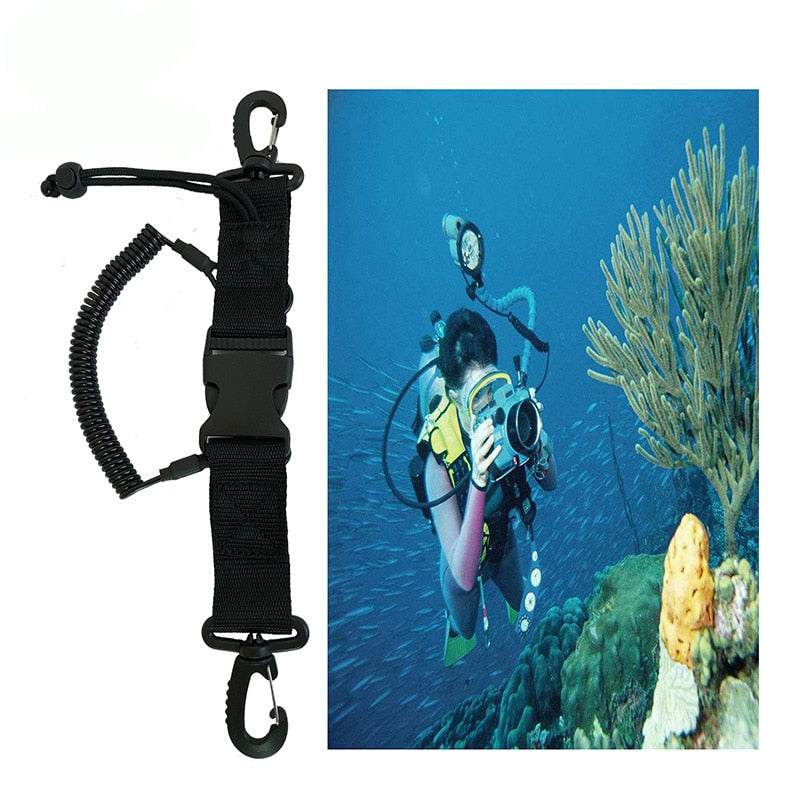 Diving Equipment Double Hook Spring Wire Rope Enfom Clothing