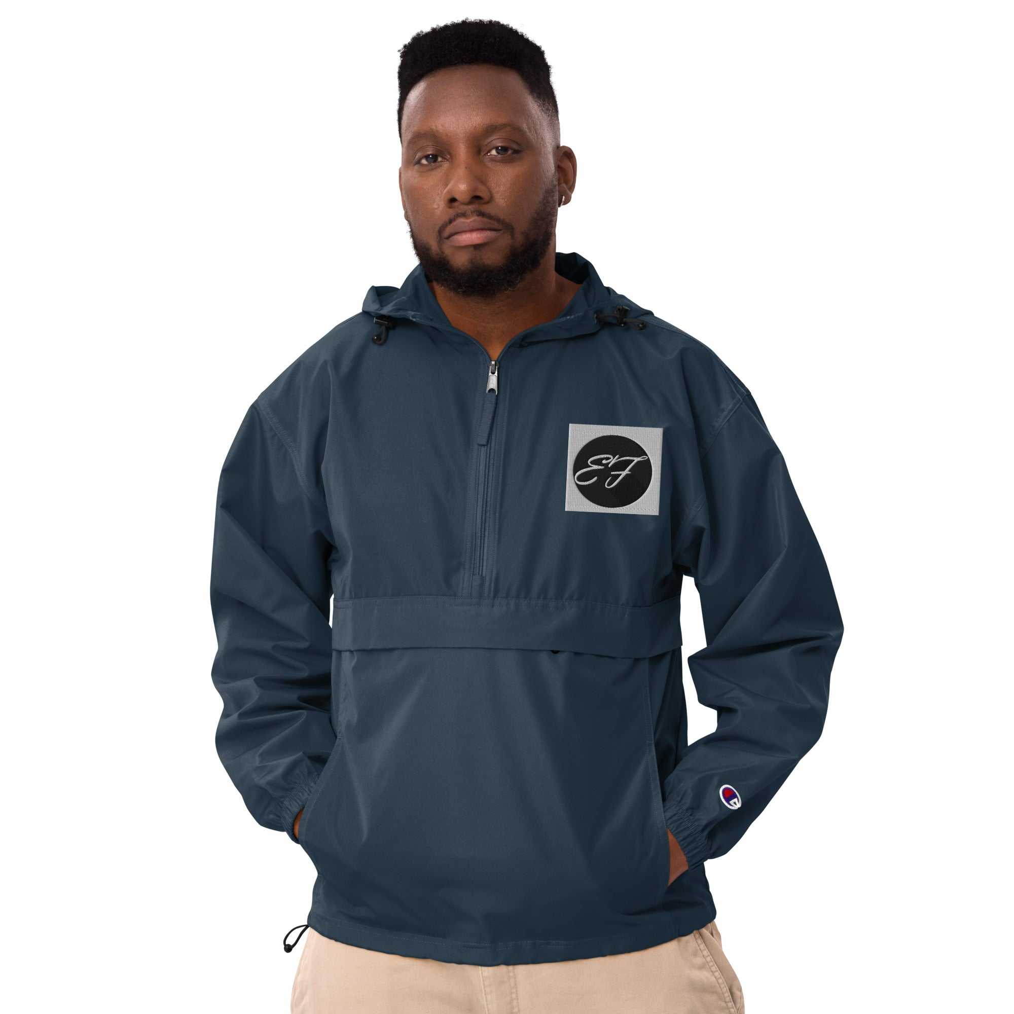 Embroidered Champion Packable Jacket Enfom Clothing