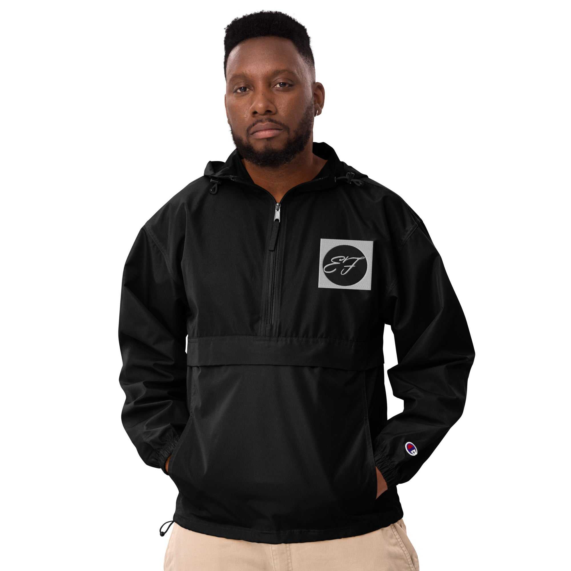 Embroidered Champion Packable Jacket Enfom Clothing