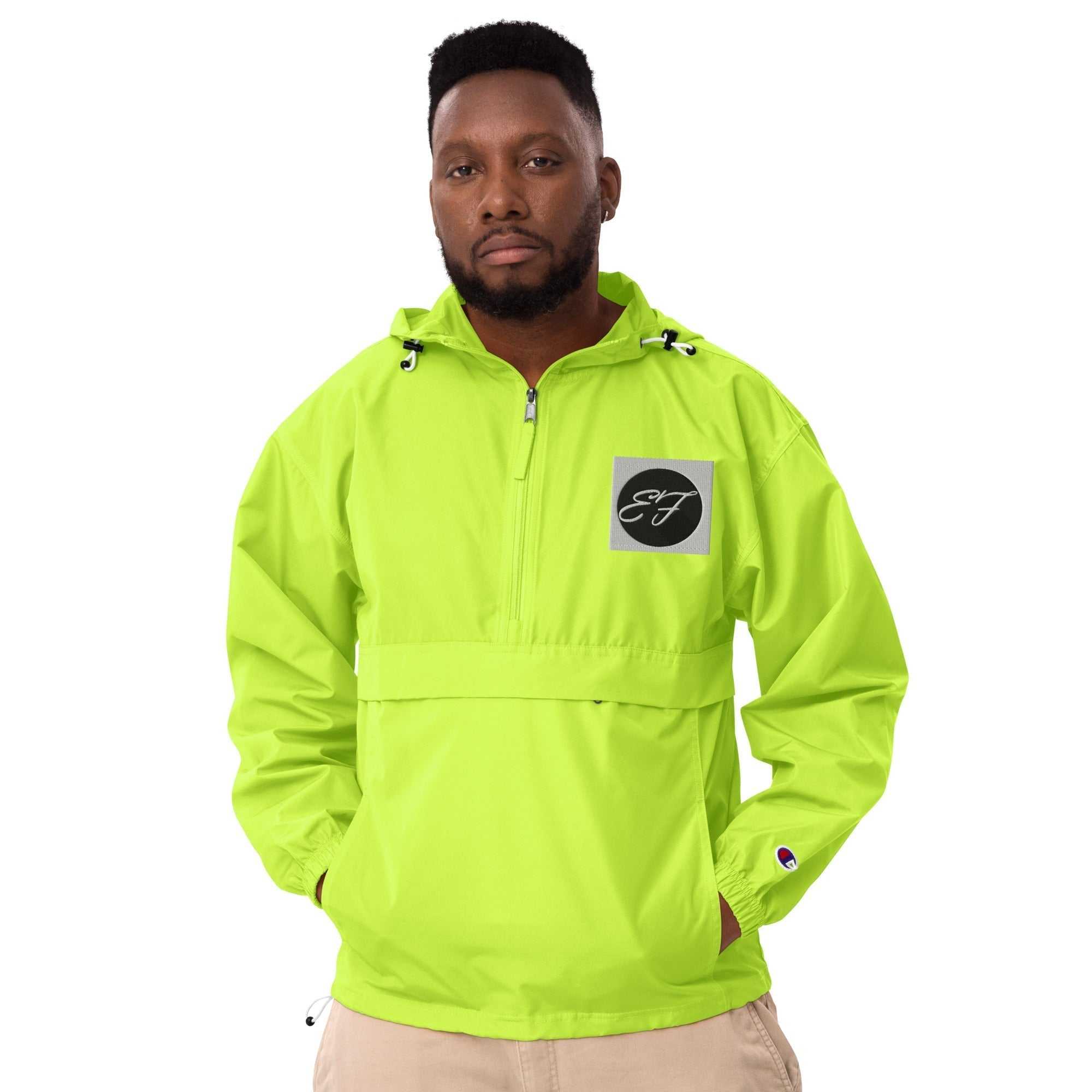 Embroidered Champion Packable Jacket Enfom Clothing