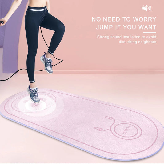 Fitness Mat Elasticity Rope Mat Durable Outdoor Yoga Mat Body Line Non-slip Mat Exercise Mute Yoga Mat High Density Board Enfom Clothing