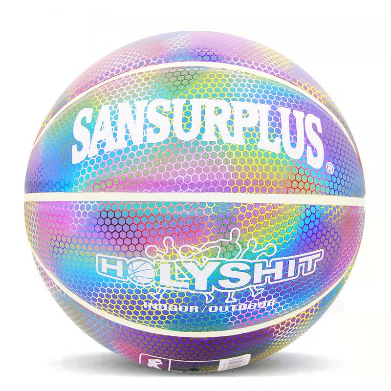 Glowing Luminous Fluorescent Basketball Night Game Basketball Enfom Clothing