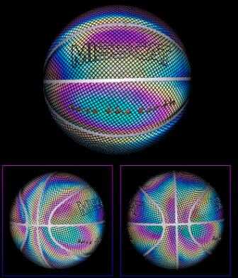 Glowing Luminous Fluorescent Basketball Night Game Basketball Enfom Clothing