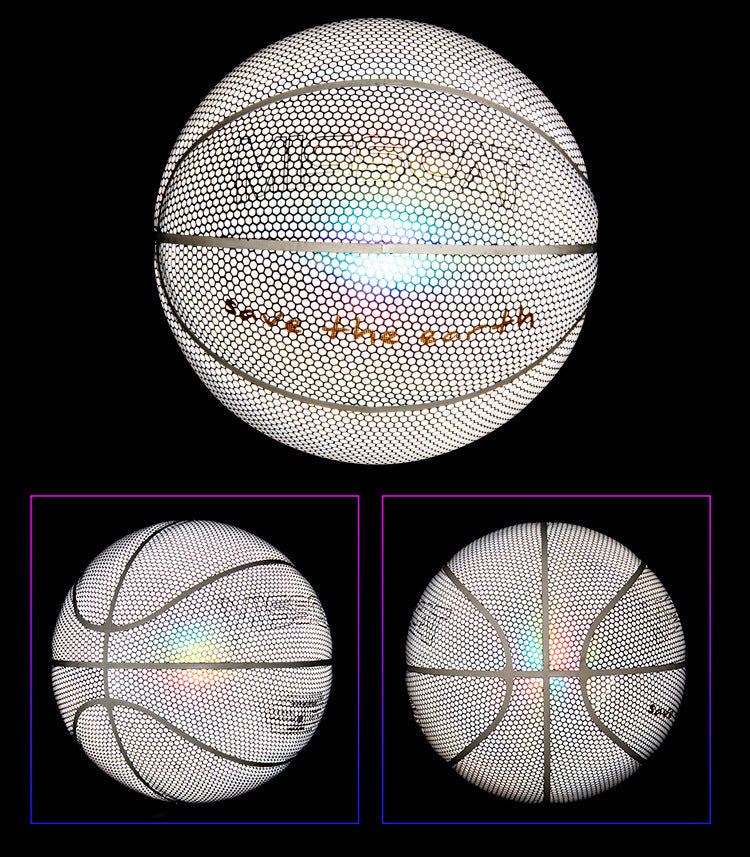 Glowing Luminous Fluorescent Basketball Night Game Basketball Enfom Clothing