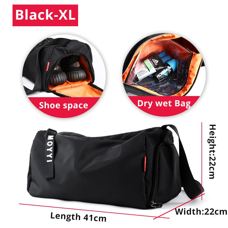 Gym Bags Men Crossbody Fitness Hiking Swimming Storage Bag Travel Duffle Sport Bag Exercise Training Shoulder Sport Backpack Enfom Clothing