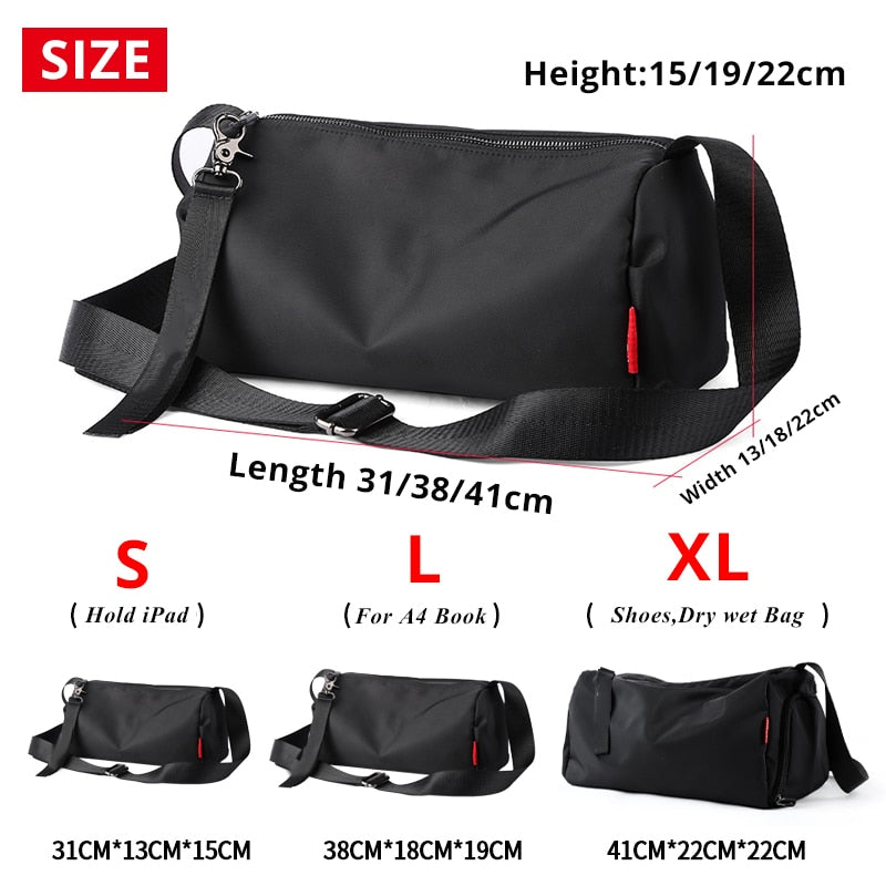 Gym Bags Men Crossbody Fitness Hiking Swimming Storage Bag Travel Duffle Sport Bag Exercise Training Shoulder Sport Backpack Enfom Clothing