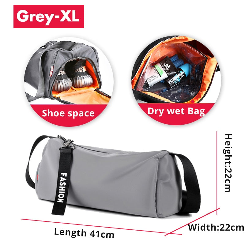 Gym Bags Men Crossbody Fitness Hiking Swimming Storage Bag Travel Duffle Sport Bag Exercise Training Shoulder Sport Backpack Enfom Clothing