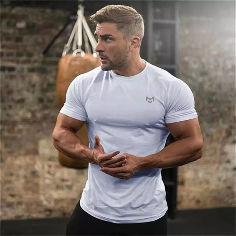 Gym Short Sleeve T Quick Dry Gym Clothes For Running Enfom Clothing