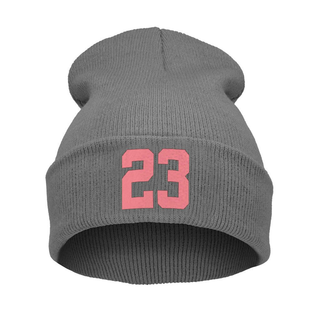 High Quality Winter Beanie Hats "23" BULLS SPORTS For Women / Men Knitted Hat Cap with Letter Hat Gorros Toucas MA21 Enfom Clothing