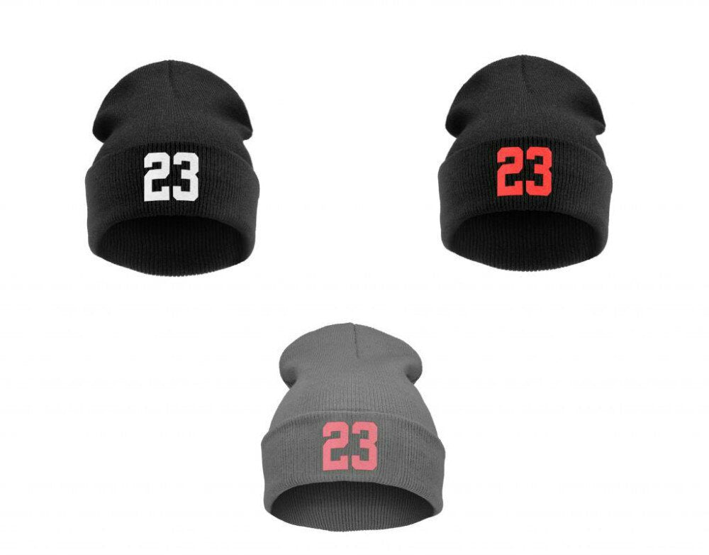 High Quality Winter Beanie Hats "23" BULLS SPORTS For Women / Men Knitted Hat Cap with Letter Hat Gorros Toucas MA21 Enfom Clothing