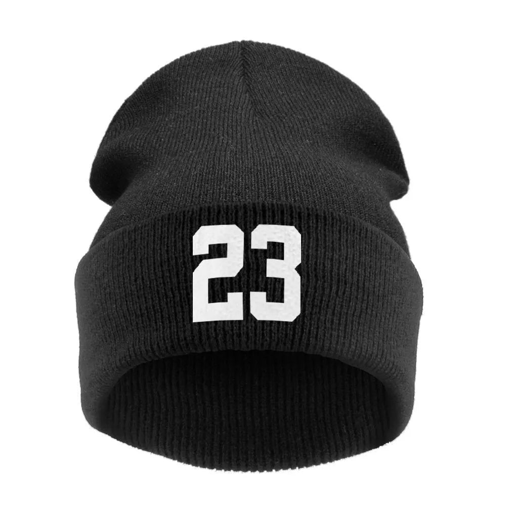 High Quality Winter Beanie Hats "23" BULLS SPORTS For Women / Men Knitted Hat Cap with Letter Hat Gorros Toucas MA21 Enfom Clothing