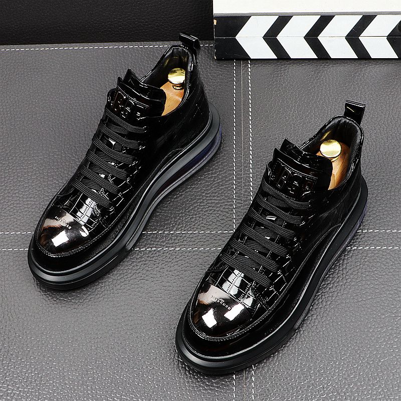 High-Top Shoes Fashion All-Match Trendy Men's Casual Short Boots Enfom Clothing