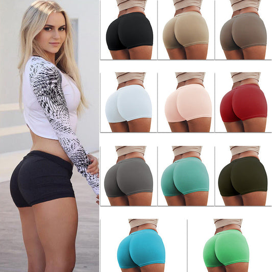 High Waist Stretch Fitness Yoga Gym Shorts Seamless Short Scrunch Butt Enfom Clothing