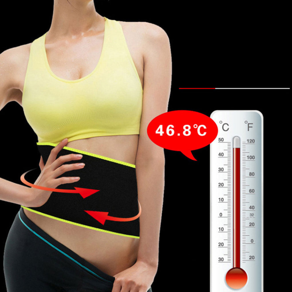 High-quality Sweating Slimming Belt Four-needle Six-line Fitness Sports Fever Wicking Belt Enfom Clothing