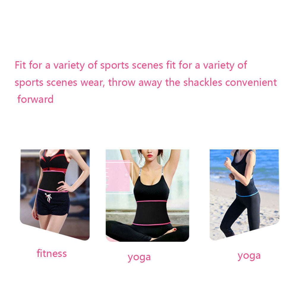 High-quality Sweating Slimming Belt Four-needle Six-line Fitness Sports Fever Wicking Belt Enfom Clothing