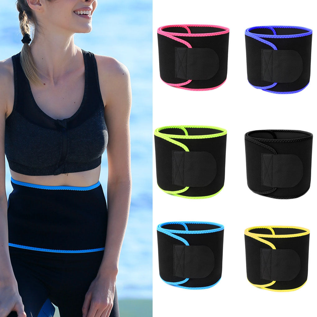 High-quality Sweating Slimming Belt Four-needle Six-line Fitness Sports Fever Wicking Belt Enfom Clothing