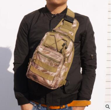 Hot Style Canvas Riding Pack Camouflage Field Sports Small Chest Bag Single Shoulder Oblique Cross Outdoor Tactical Package. Enfom Clothing