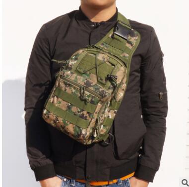 Hot Style Canvas Riding Pack Camouflage Field Sports Small Chest Bag Single Shoulder Oblique Cross Outdoor Tactical Package. Enfom Clothing