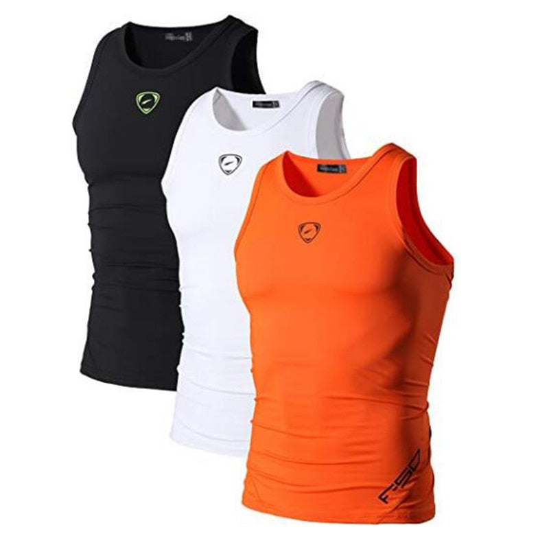 Jeansian 3 Pack Sport Tank Tops Tanktops Sleeveless Shirts Running Grym Workout Fitness LSL3306 PackA Enfom Clothing