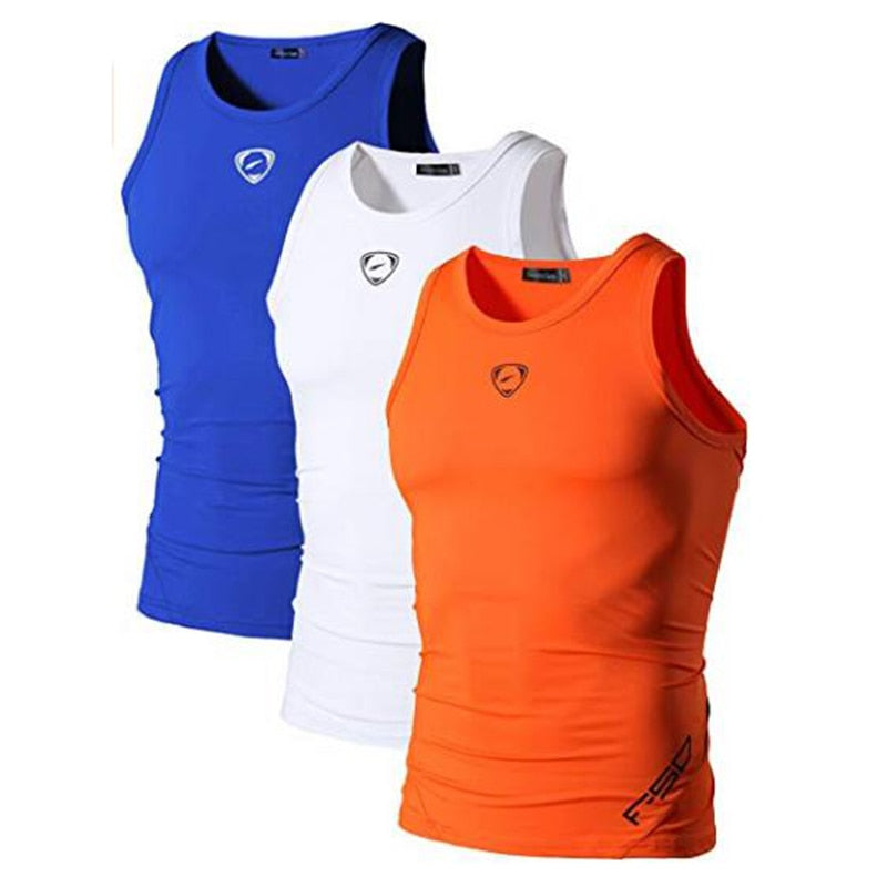 Jeansian 3 Pack Sport Tank Tops Tanktops Sleeveless Shirts Running Grym Workout Fitness LSL3306 PackA Enfom Clothing