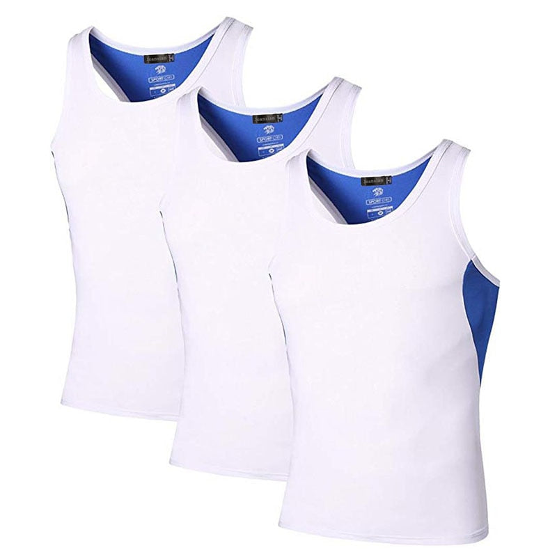 Jeansian 3 Pack Sport Tank Tops Tanktops Sleeveless Shirts Running Grym Workout Fitness LSL3306 PackA Enfom Clothing