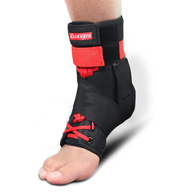 Kuangmi 1pc Bracket Ankle Brace Sport Foot Stabilizer Adjustable Ankle SockStraps Protector Football Guard Sprain Ankle Pads Enfom Clothing