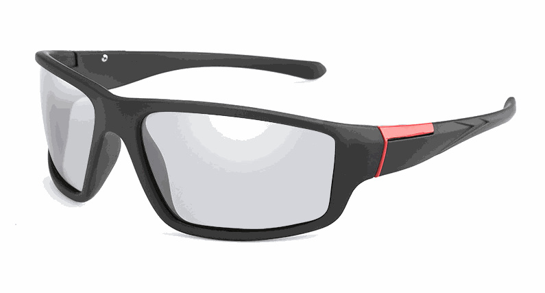 frame matte black sport goggles sun glasses