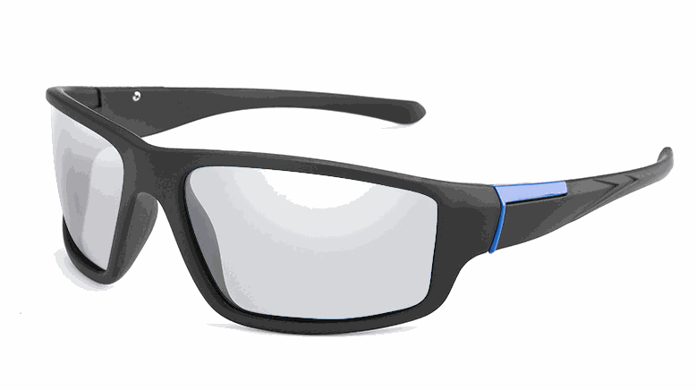 frame matte black sport goggles sun glasses