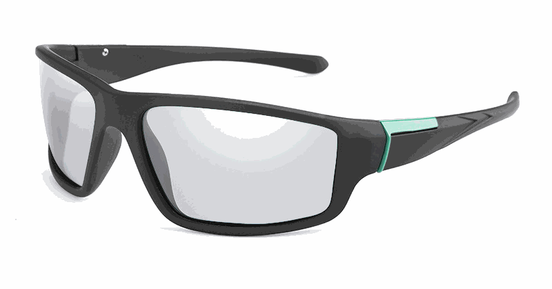 frame matte black sport goggles sun glasses