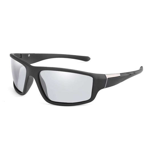 frame matte black sport goggles sun glasses