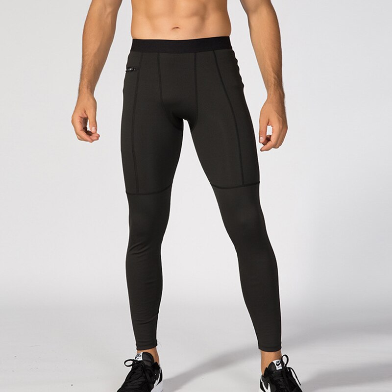 Men&#39;s Fitness Pants Zipper Pockets Sports Running Training Tight Pants Jogging Pants Men Joggers Sweatpants 1070 Enfom Clothing