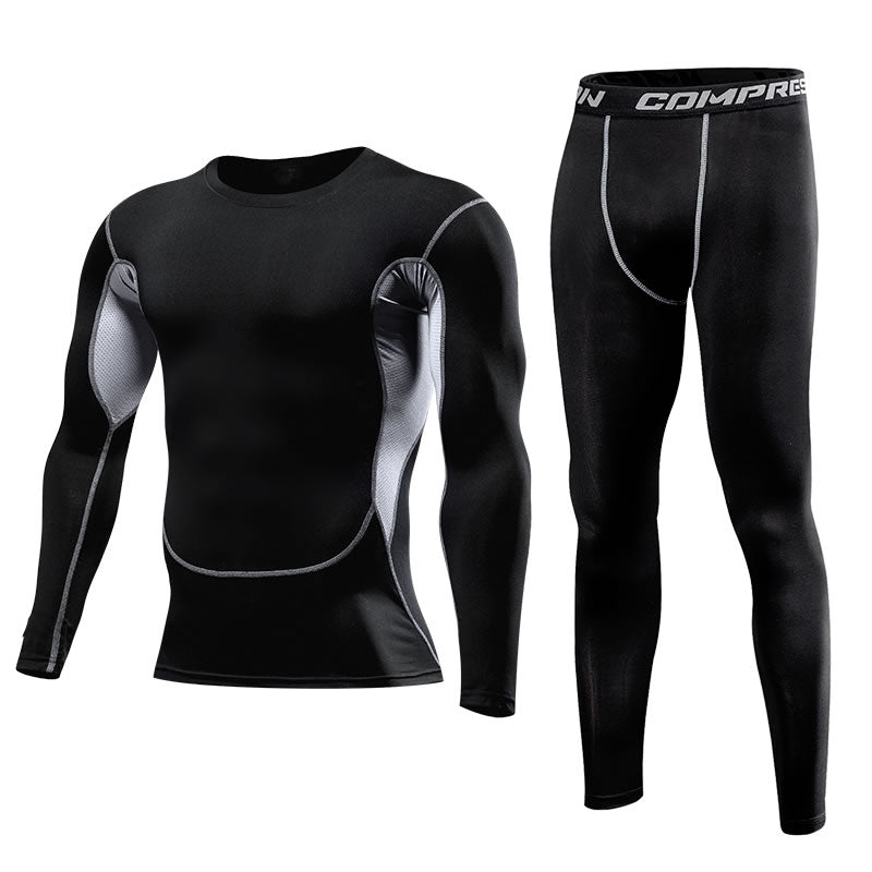 Men Clothing Sportswear Gym Fitness Compression Suits Running Set Sport Outdoor Jogging Quick Dry Tight Enfom Clothing