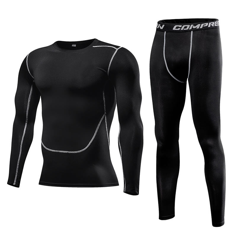 Men Clothing Sportswear Gym Fitness Compression Suits Running Set Sport Outdoor Jogging Quick Dry Tight Enfom Clothing