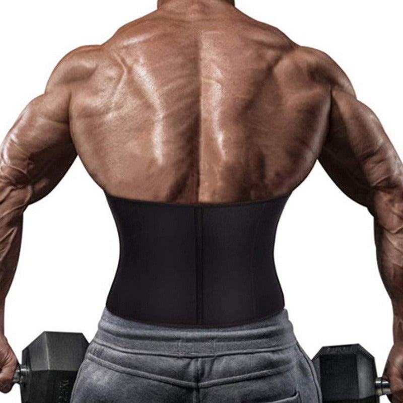 Men's Back Support Neoprene Gym Training Three Breasted Plastic Belt Enfom Clothing