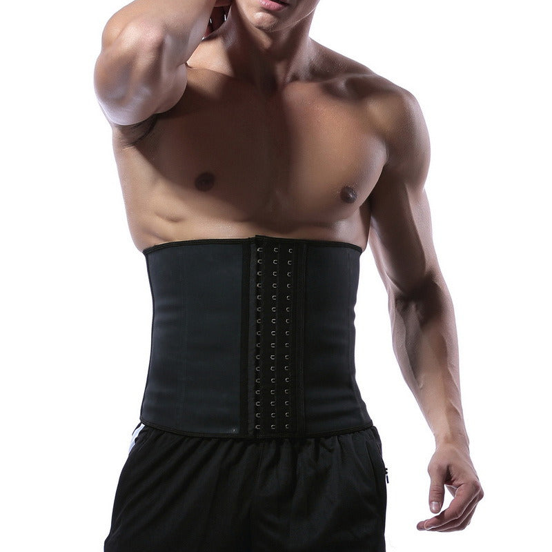 Men's Back Support Neoprene Gym Training Three Breasted Plastic Belt Enfom Clothing