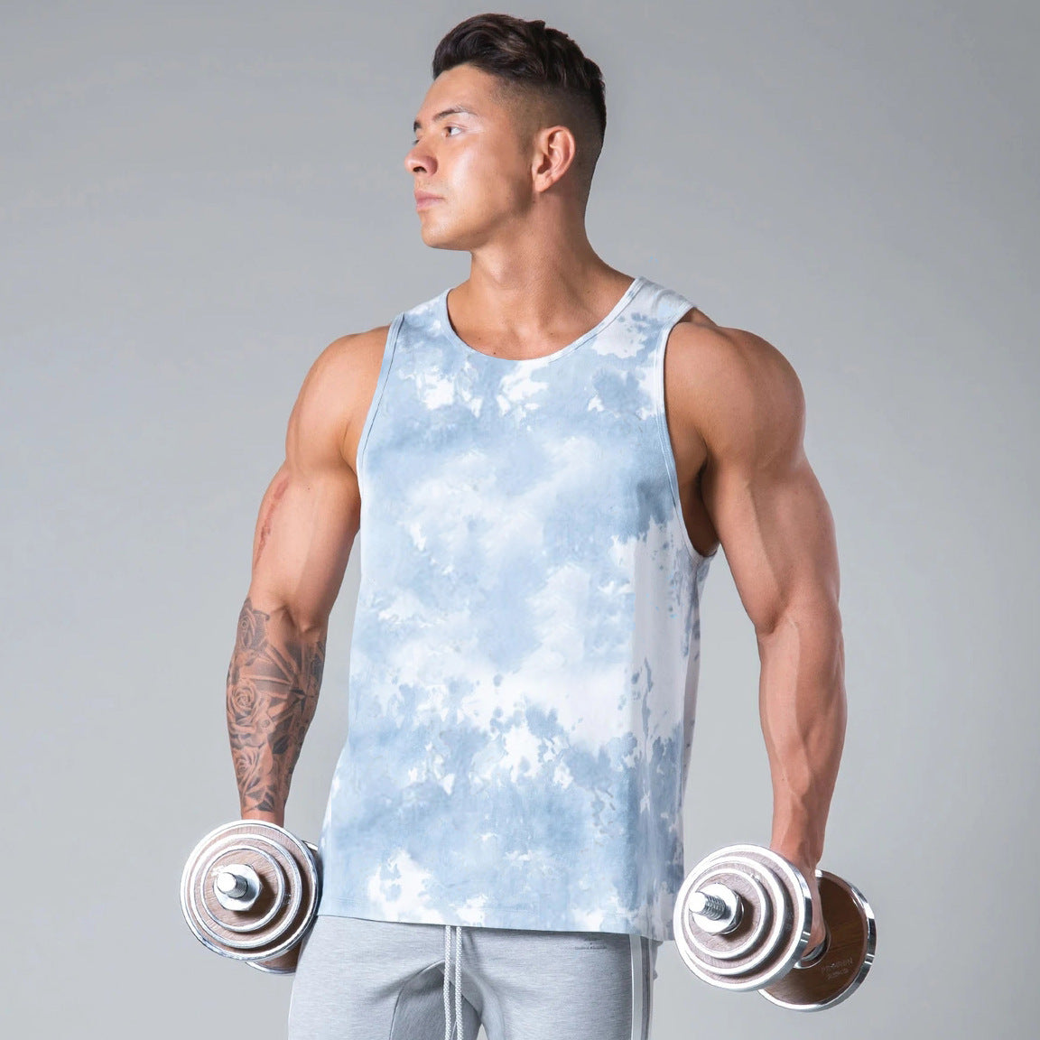 Men's Fitness Vest Leisure Gym Sleeveless Vest Enfom Clothing