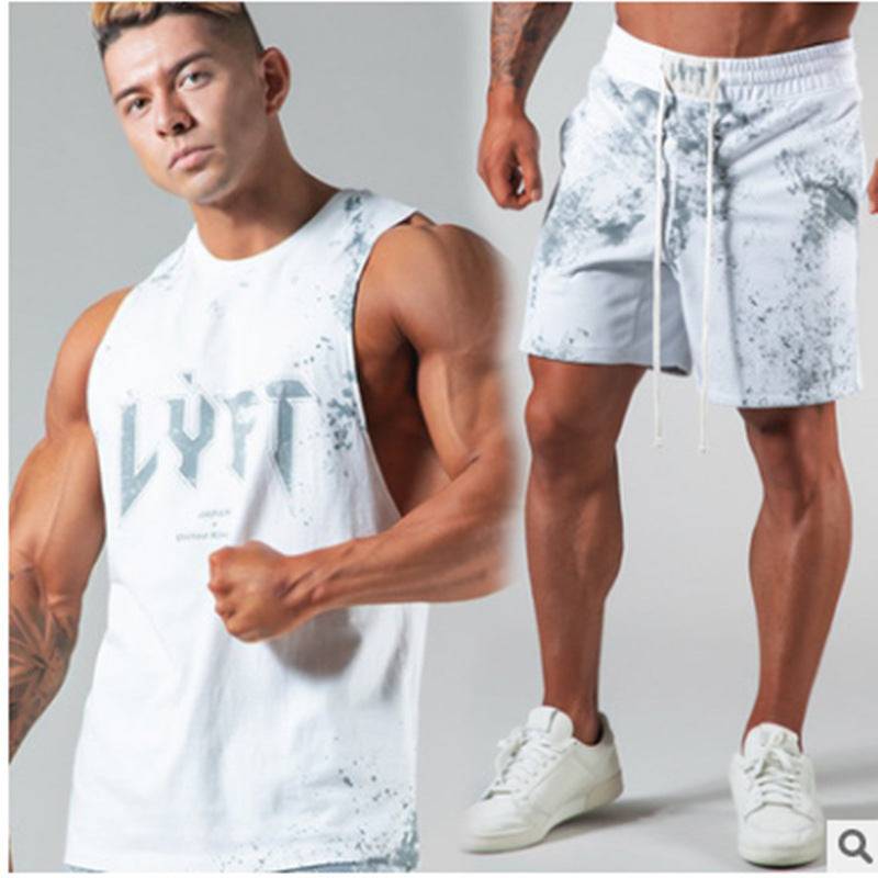 Men's Leisure Sports Fitness Short Sleeve Suit Enfom Clothing