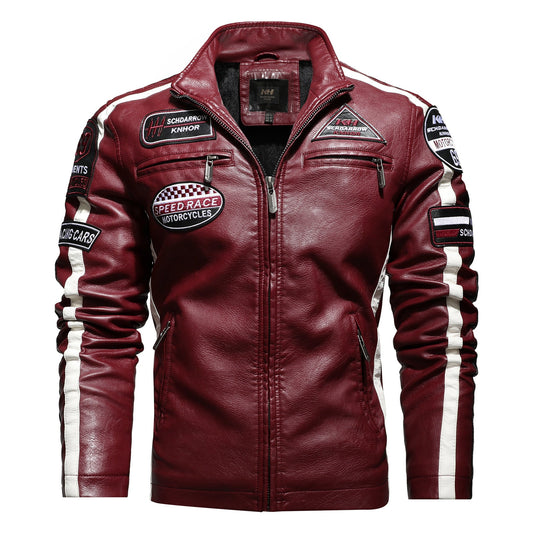 Men's Motorcycle Leather Street Motorcycle Racing Suit Enfom Clothing