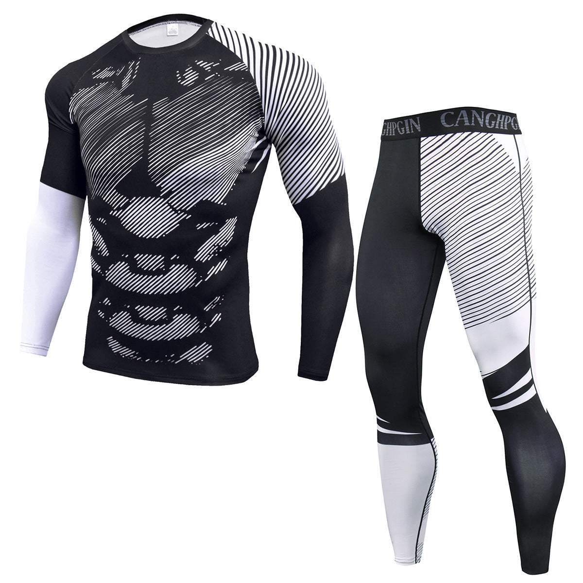 Men's PRO Tight Fitness Sports Training Suit Stretch Enfom Clothing