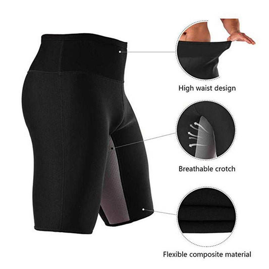 Men's Sweat Pants Neoprene Sports Fitness Running Sweat Pants Sweat Wicking Sauna Pants Enfom Clothing