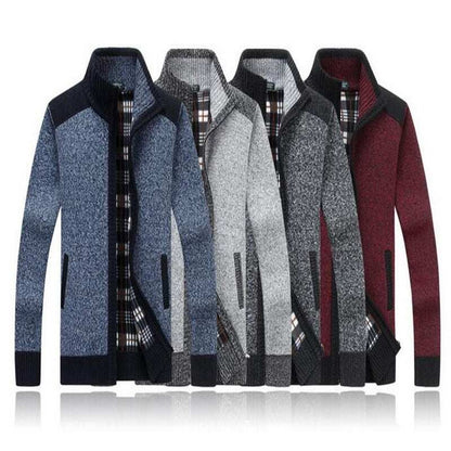 Men's Sweater Cardigan Jacket Stand Collar Loose Men's Cardigan Enfom Clothing