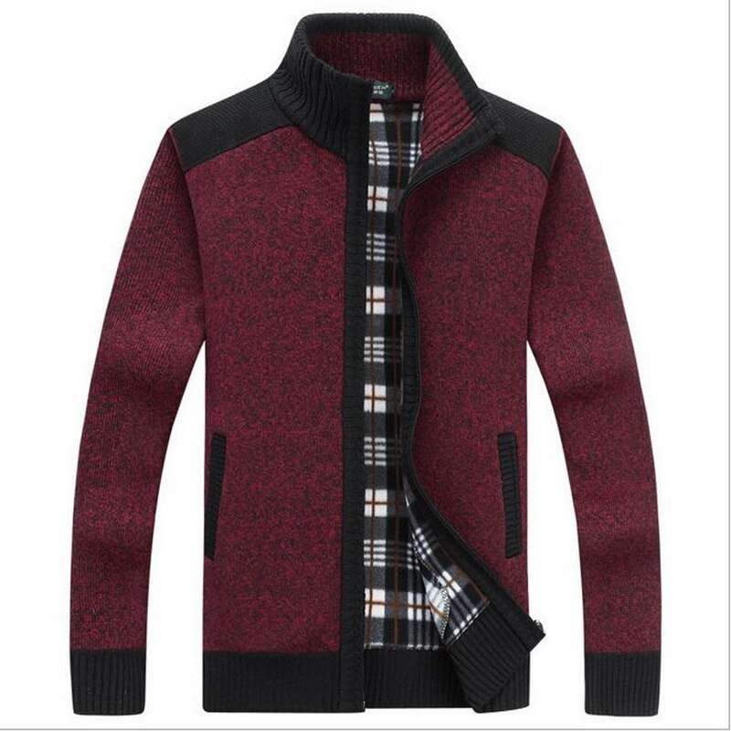 Men's Sweater Cardigan Jacket Stand Collar Loose Men's Cardigan Enfom Clothing