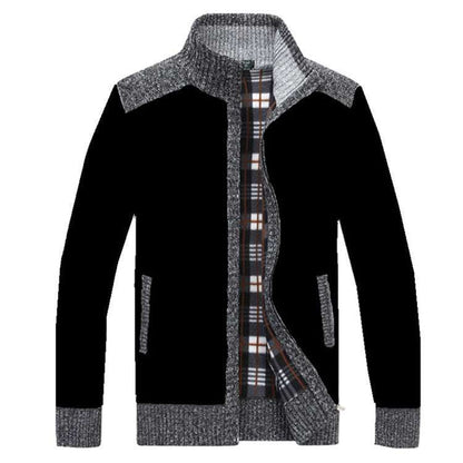 Men's Sweater Cardigan Jacket Stand Collar Loose Men's Cardigan Enfom Clothing