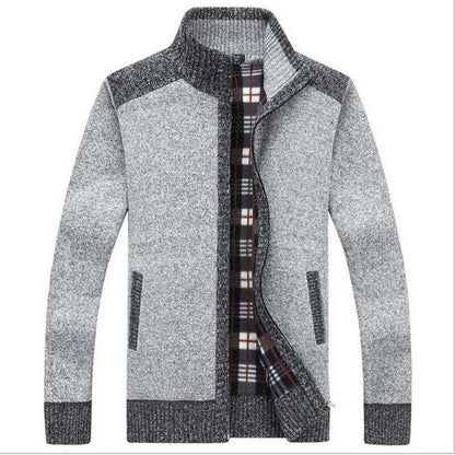 Men's Sweater Cardigan Jacket Stand Collar Loose Men's Cardigan Enfom Clothing