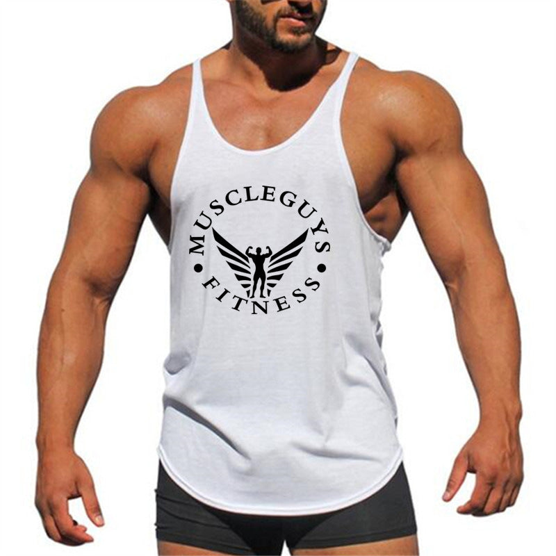 Men's Vest Bodybuilding Fitness Base Sports Racer Back Enfom Clothing