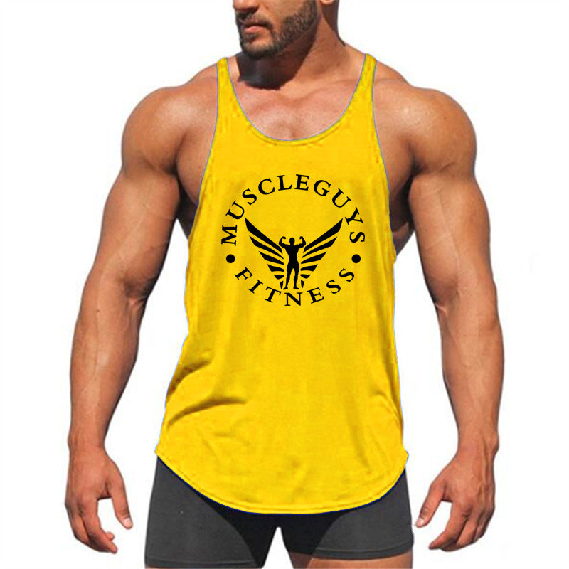 Men's Vest Bodybuilding Fitness Base Sports Racer Back Enfom Clothing