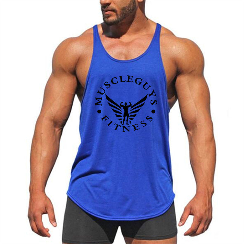 Men's Vest Bodybuilding Fitness Base Sports Racer Back Enfom Clothing