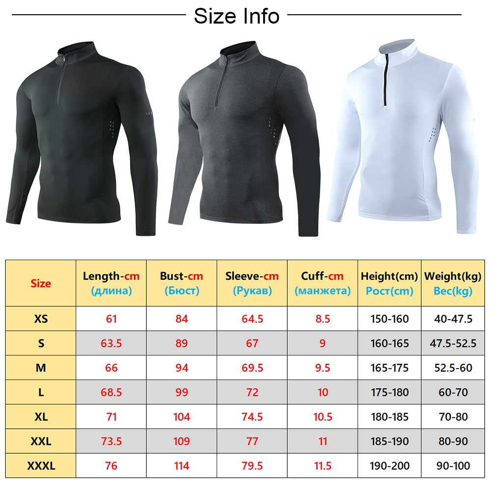 Mens Long Sleeve Running Autumn Bodybuilding Gym Top Workout Quick Drying Compression Jerseys Print Man Sports Jogging Shirts Enfom Clothing