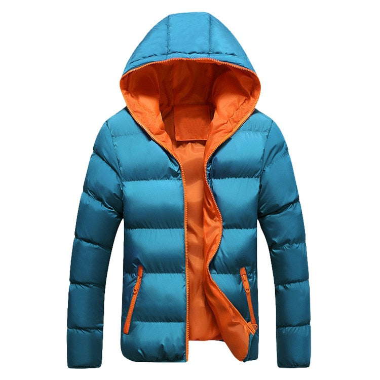 Mountainskin 5XL Men Winter Casual New Hooded Thick Padded Jacket Zipper Slim Men And Women Coats Men Parka Outwear Warm EDA020 Enfom Clothing